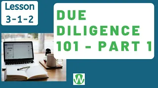 Due Diligence 101 for Startup Investors (Part 1) - Overview - CrowdWise Academy (312)