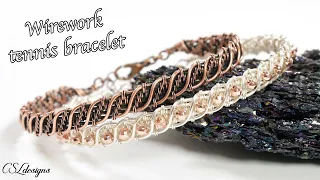 Elegant wirework tennis bracelet tutorial