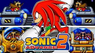 SONIC ADVANCE 2 - All Bosses (As Knuckles)