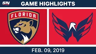 NHL Highlights | Panthers vs. Capitals - Feb 9, 2019