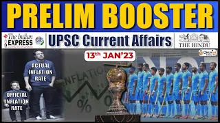 The Hindu Current Affairs | 13 January 2023 | Prelim Booster News Discussion | Rishav Sir