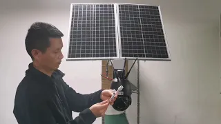 How to install a 4g wifi ptz camera with solar panel