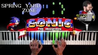 Sonic 1 Spring Yard Zone (Synthesia) // Tom Brier (Medium Hard level)