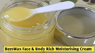 How To Make Beeswax Face And Body Protective Rich Moisturising Cream ||for Dry skin || PinkishWhite