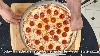 New York style pizza with Pillsbury dough #homemade #pizza #recipes