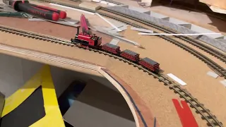 Bachmann Quarry Hunslet “Alice” testing on the layout