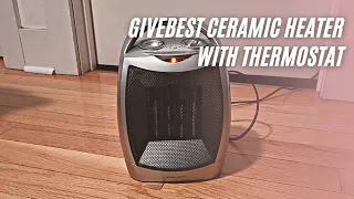 GiveBest Ceramic Heater with Thermostat Review & Test | Electric Space Heater for Indoor Use