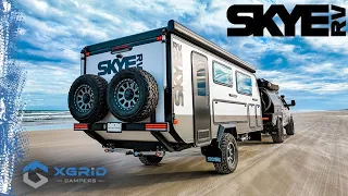 Off Road Hybrid Caravan SkyeRV - US debut at CA Overland Adventure Expo