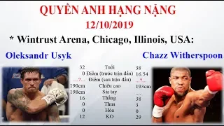 Oleksandr Usyk sẽ so găng với Chazz Witherspoon tại Chicago [CNAT]