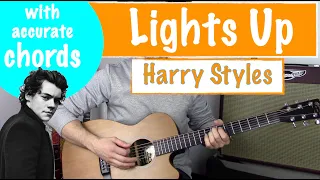 How to play 'Lights Up' - Harry Styles | Guitar Tutorial (with accurate chords)