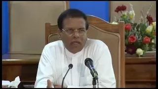 President Maithripala Sirisena Speech - Environment Ministry