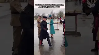 #PrincessofWales presents shamrocks to soldiers at the #StPatricksDay parade