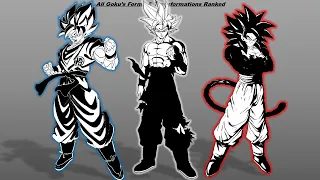 All Goku's Forms and Transformations Ranked - Top Goku's Strongest Forms