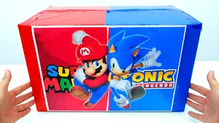 Sonic and Mario Collection Unboxing Review | ASMR Sonic The Hedgehog VS Super Mario