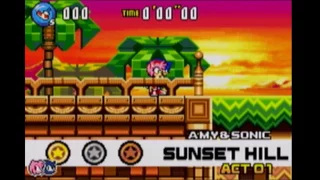 Sonic Advance 3: Sunset Hill Act 1 - 27.77 (Amy & Sonic) [Speedrun]