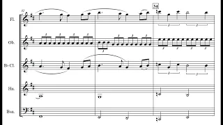 Theme from Swan Lake for Woodwind Quintet