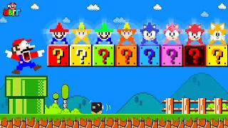 Super Mario Bros. but there are MORE Custom Super Star All Characters? | Game Animation