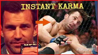 Bisping Vs Rockhold 1 & 2 - Instant Trash Talk Karma