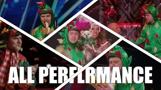 Piff the Magic Dragon Comedic Magician America's Got Talent  2015 All Performances｜GTF