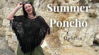 Crochet Beach Cover Up Tutorial // Summer Beach Poncho // Ophelia Talks Crochet