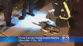 Woman’s Purse Explodes During City Council Meeting