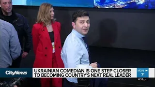 Comedian takes lead in Ukrainian presidential race