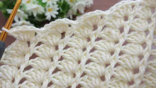 I tried a new crochet stitch 💯💯 do you think it turned out nice #knitting#crochet