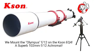 We set up the Kson EQ4 Equatorial Mount w/ Pier and mount the mighty "Olympus" Telescope! (Part 2)