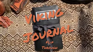 Relaxing Junk Journal Flip Through Viking Theme “soft voice”