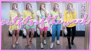 SPRING OUTFITS OF THE WEEK #OOTW (I WORE YELLOW EVERYDAY THIS WEEK!!!) || Kellyprepster