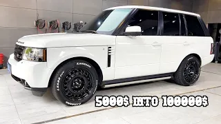 Spend $5000 to Buy An Old Range Rover And Turn It Into A Car That Costs $100,000 in 13 Minute