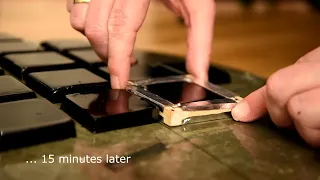 Telescope mirror polishing lap that avoids risk of thermal shock