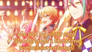 Me and my sister (who doesn't play Project SEKAI) rank WxS commissioned songs!