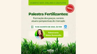 Fertilizantes: Formação de preços, cenário atual e perspectivas do mercado