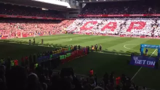 Steven Gerrard walks out at Anfield for the last time