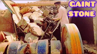 "ASMR Jaw Rock Stone Masonry Crushing Working - Relaxing Sounds & Visuals!" #crushing #stonecrush