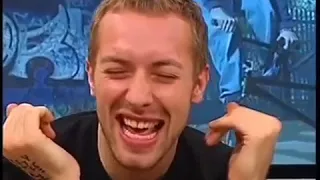 Chris Martin singing The Scientist backwards but it is reversed