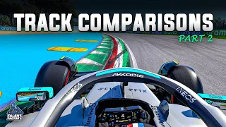 F1 2021 vs. F1 22 | Track Comparison Series | Part 2 | Featuring Bahrain, Imola, and more!