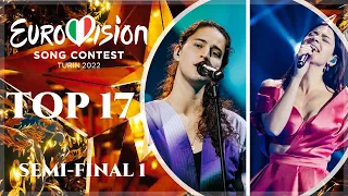 Eurovision 2022 Semi-Final 1 Top 17 | Second Rehearsals