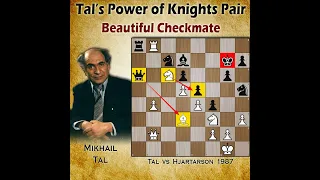 Mikhail Tal's Power of Knights Pair | Tal vs Hjartarson 1987