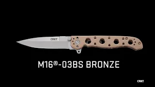 CRKT M16®-03BS BRONZE W/ SILVER BLADE | Kit Carson Design