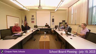 School Board Meeting - July 10, 2023