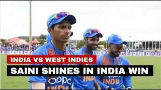 1st T20I: Debutante Saini shines in India’s four-wicket win over West Indies