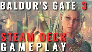 Baldurs Gate 3 on STEAM DECK Gameplay