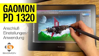 Gaomon PD1320 Pen Display für Einsteiger - Review mit Anschluß, Einstellungen und ersten Motiven