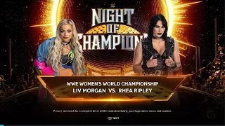 Liv Morgan VS Rhea Ripley women World title