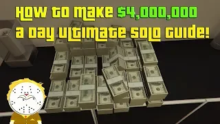 GTA Online How To Make $4,000,000 In One Day! Ultimate Solo Money Guide