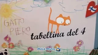 TABELLINA DEL 4 - La canzoncina della gattina Diamante @Mela_Educational