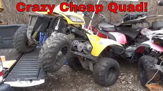Bought a Cheap Polaris ATV, First Look at a $325 Quad!