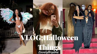 Vlog: Halloween Things, Making Costumes, Makeup Transformations, Parties, Girls Night | LovelyBryana